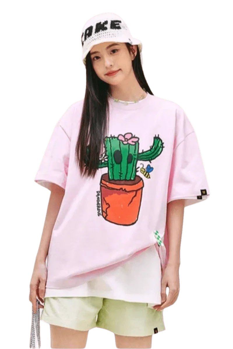 Dangerous People Cactus Paper Bag Man Tee - ShaLaoBan
