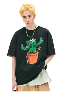 Dangerous People Cactus Paper Bag Man Tee - ShaLaoBan