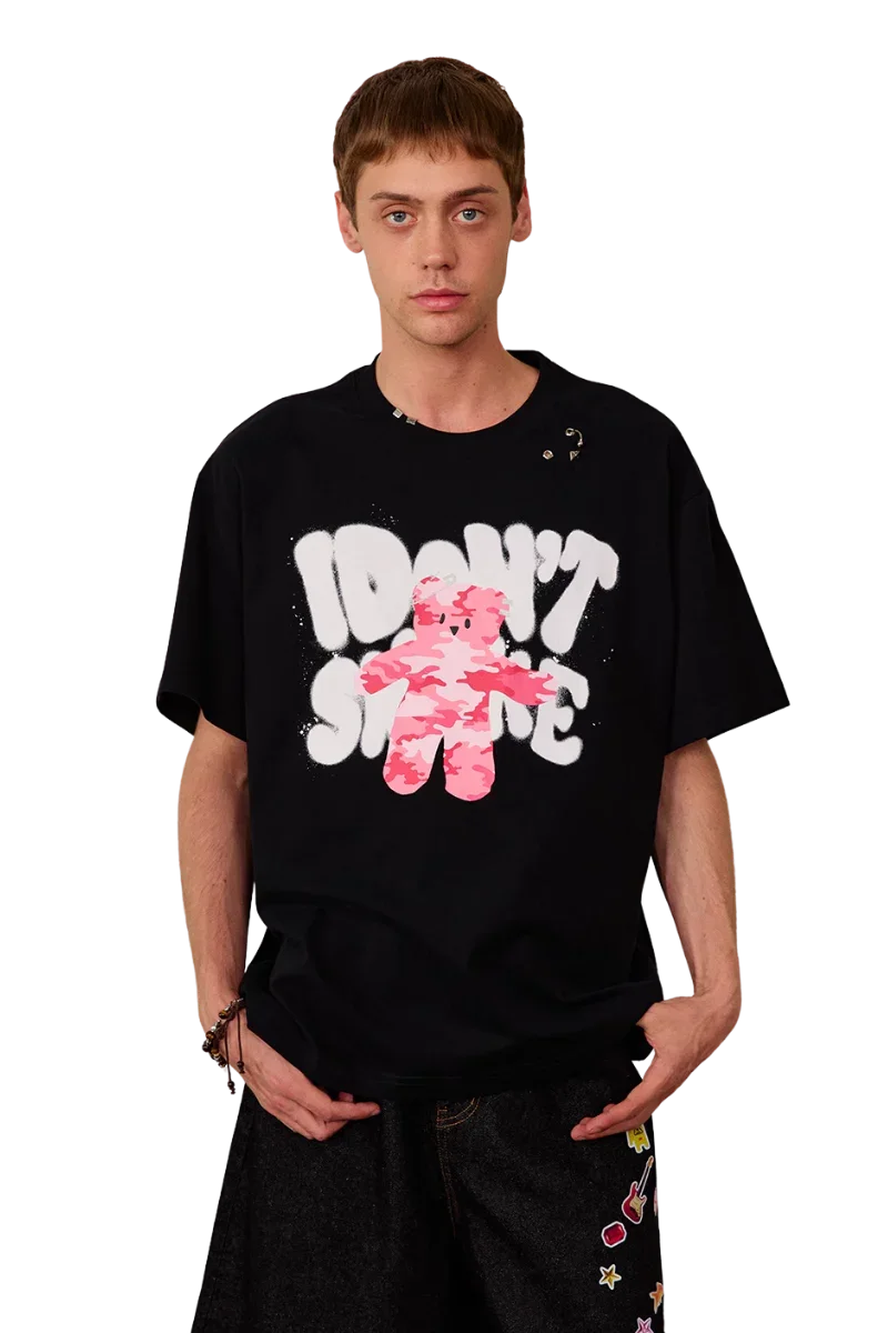 IDontSmoke Camouflage Bear Tee