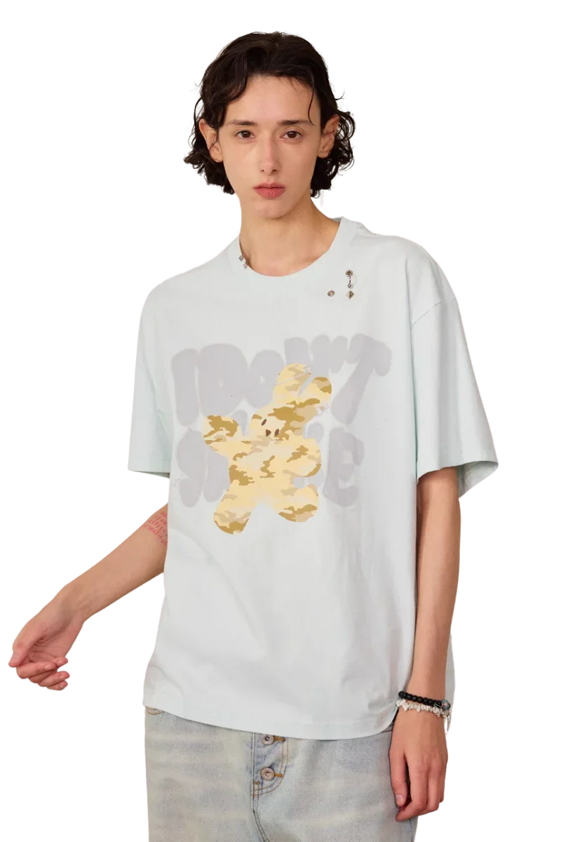 IDontSmoke Camouflage Bear Tee