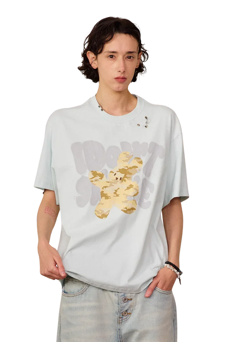 IDontSmoke Camouflage Bear Tee