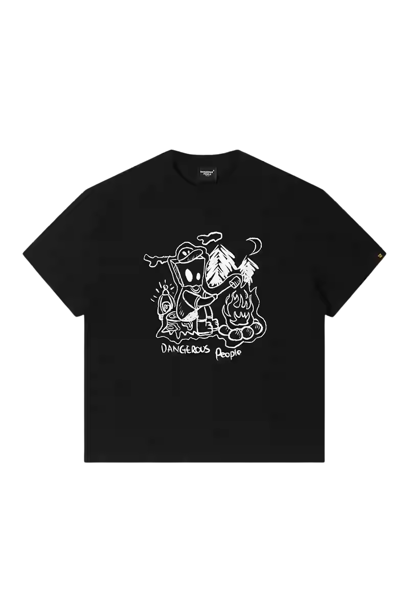 Dangerous People Camping Paper Bag Man Tee