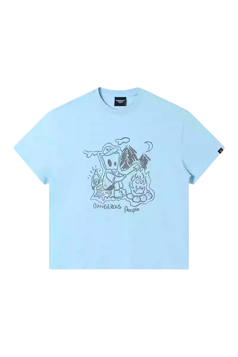 Dangerous People Camping Paper Bag Man Tee