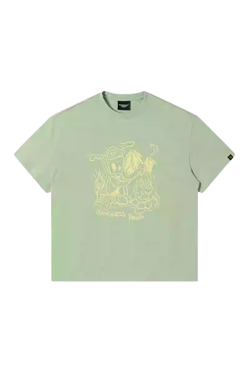 Dangerous People Camping Paper Bag Man Tee