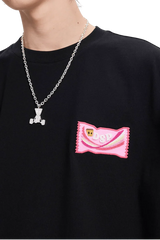 Dangerous People Candy Embroidery Tee - ShaLaoBan