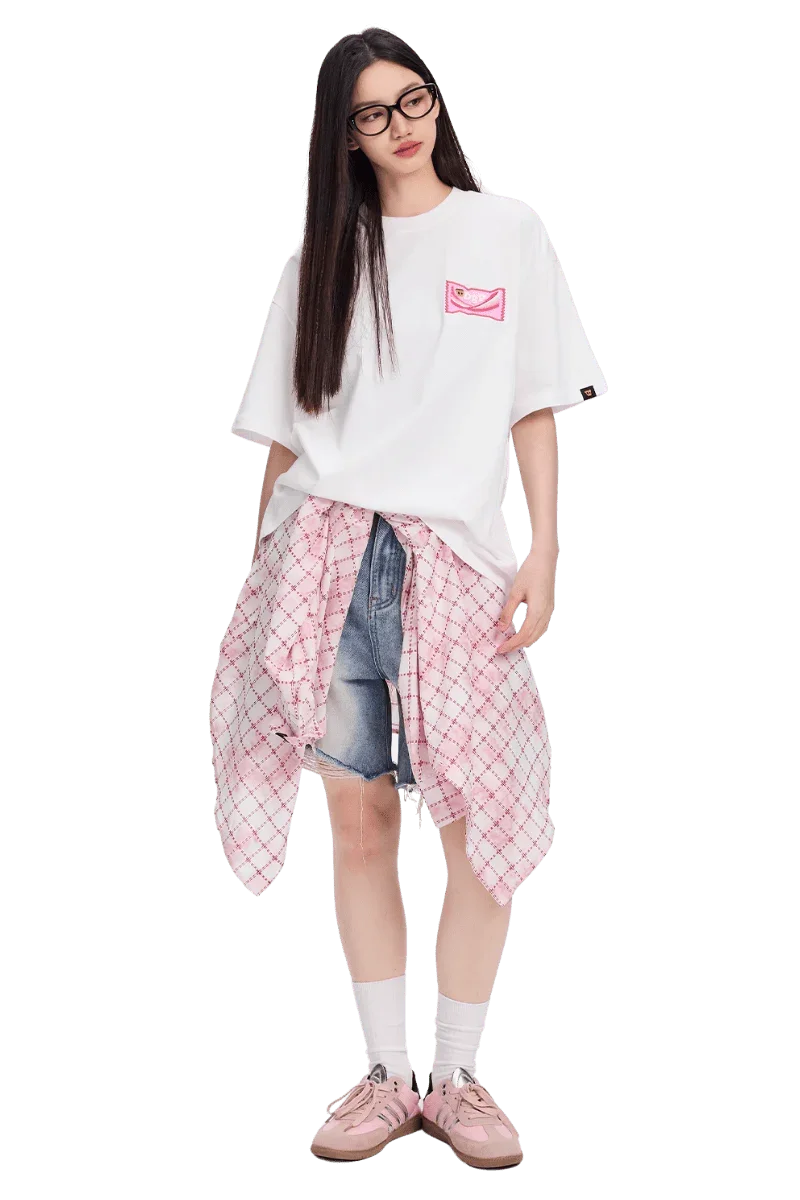 Dangerous People Candy Embroidery Tee - ShaLaoBan