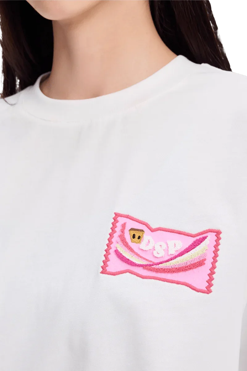 Dangerous People Candy Embroidery Tee - ShaLaoBan