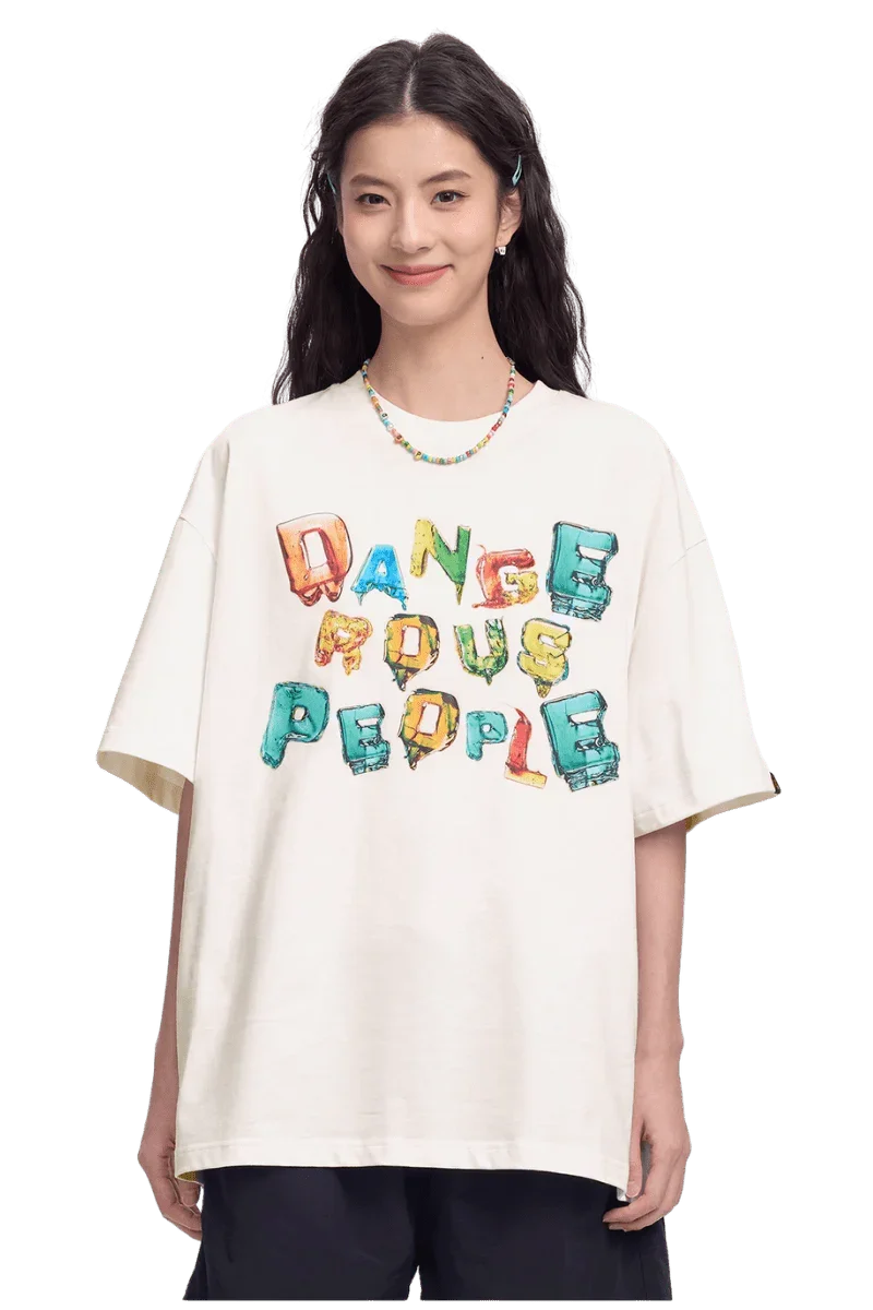 Dangerous People Candy Font Tee - ShaLaoBan