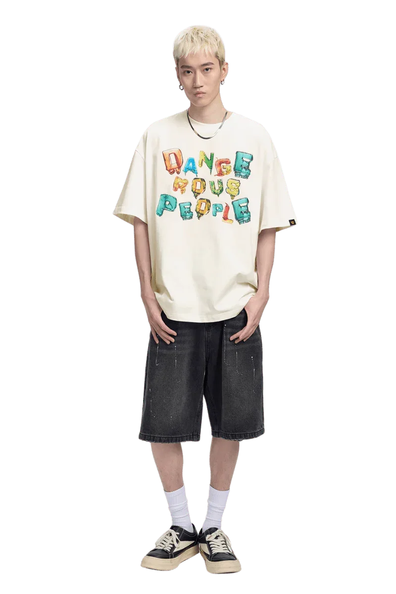 Dangerous People Candy Font Tee - ShaLaoBan
