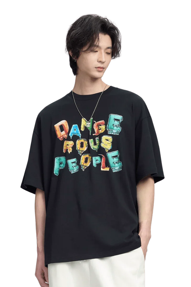 Dangerous People Candy Font Tee - ShaLaoBan