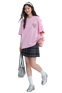 Dangerous People Cat Embroidery Pocket Tee