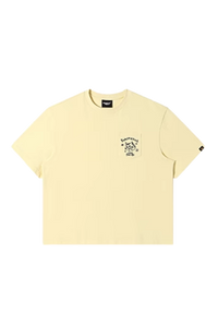 Dangerous People Cat Embroidery Pocket Tee
