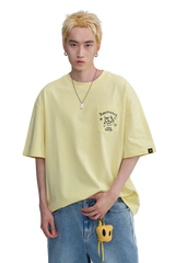 Dangerous People Cat Embroidery Pocket Tee