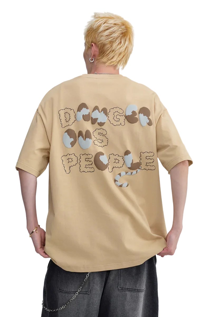 Dangerous People Cat Embroidery Tee