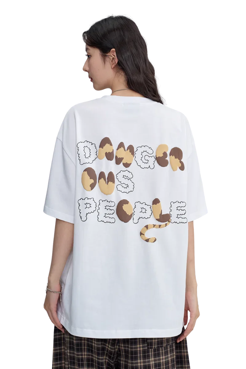 Dangerous People Cat Embroidery Tee