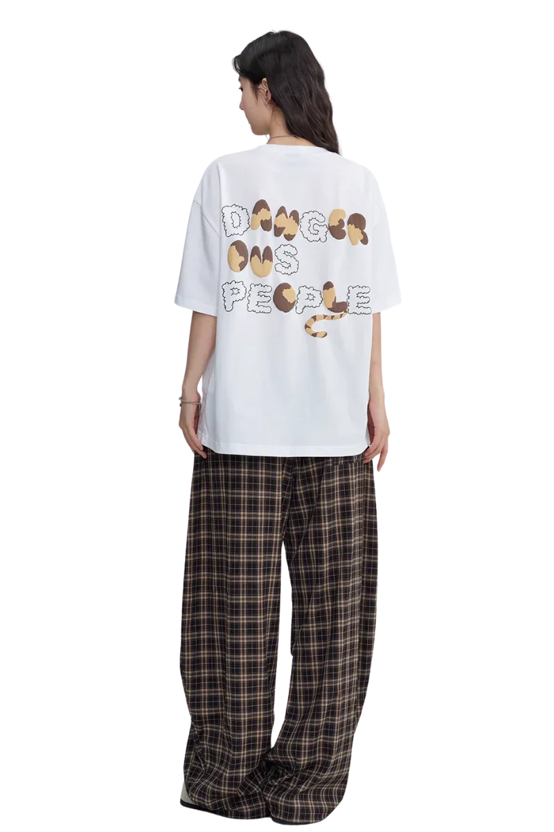 Dangerous People Cat Embroidery Tee