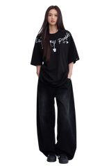 Dangerous People Chain Letter Print Tee