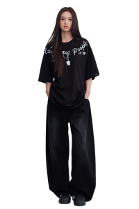 Dangerous People Chain Letter Print Tee