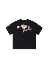 Dangerous People Child-Like Cat Print Tee