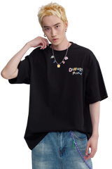 Dangerous People Child-Like Cat Print Tee