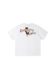 Dangerous People Child-Like Cat Print Tee