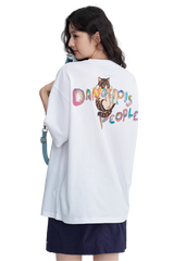 Dangerous People Child-Like Cat Print Tee