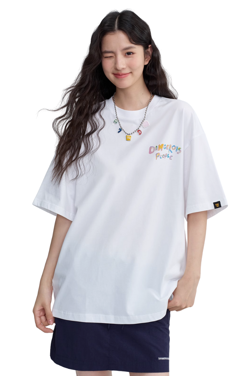 Dangerous People Child-Like Cat Print Tee