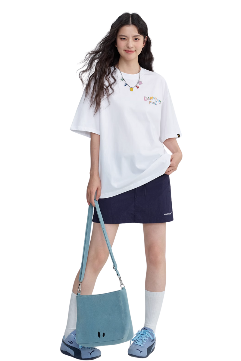 Dangerous People Child-Like Cat Print Tee