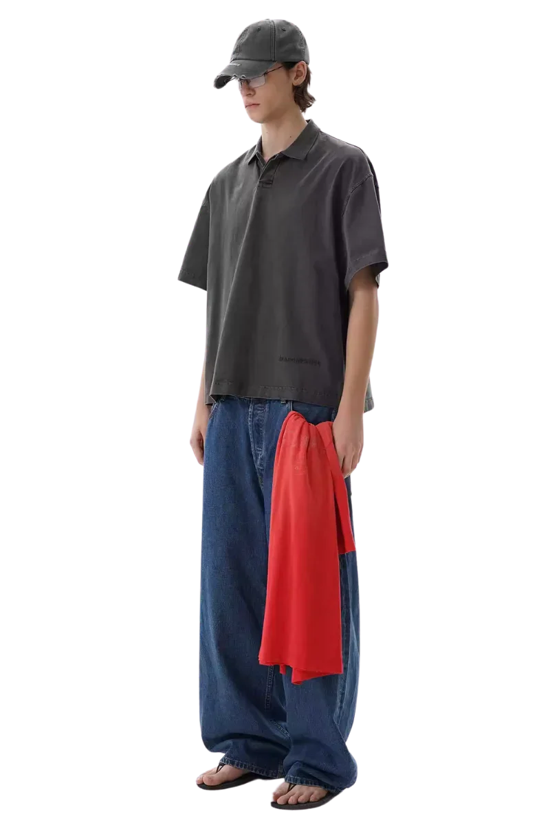 MasonPrince Classic Washed Embossed Polo Tee