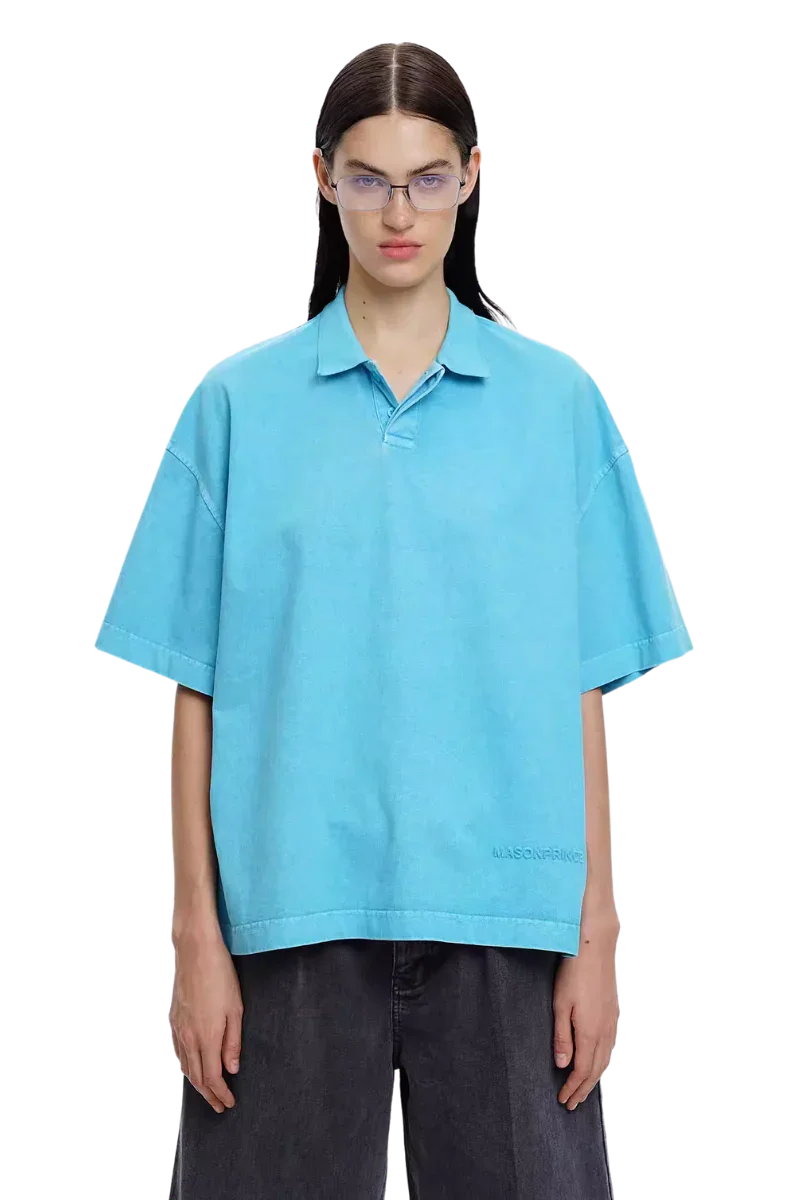 MasonPrince Classic Washed Embossed Polo Tee