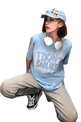 IDontSmoke Cloudy Logo Tee - ShaLaoBan