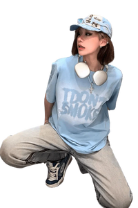 IDontSmoke Cloudy Logo Tee - ShaLaoBan