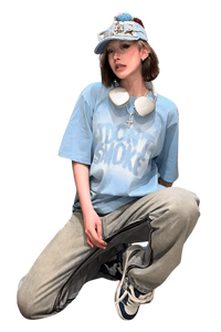IDontSmoke Cloudy Logo Tee - ShaLaoBan