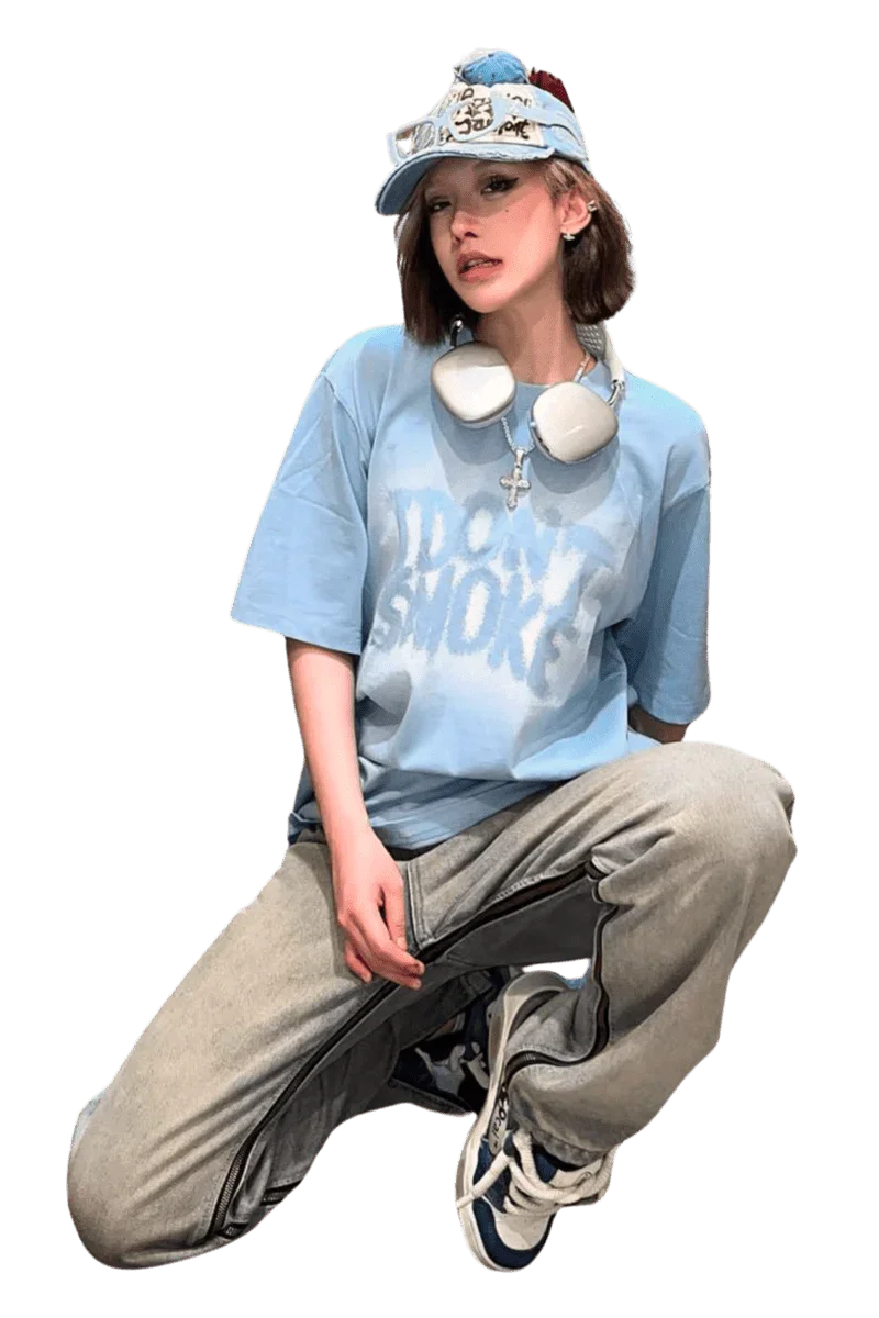 IDontSmoke Cloudy Logo Tee - ShaLaoBan