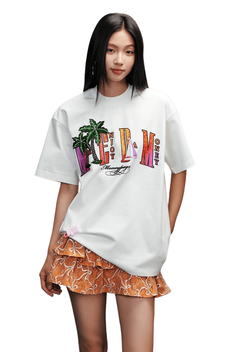 MEDM SS25 Coconut Tree Beads Tee