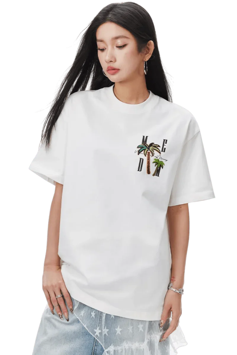 MEDM SS25 Coconut Tree Beads Tee