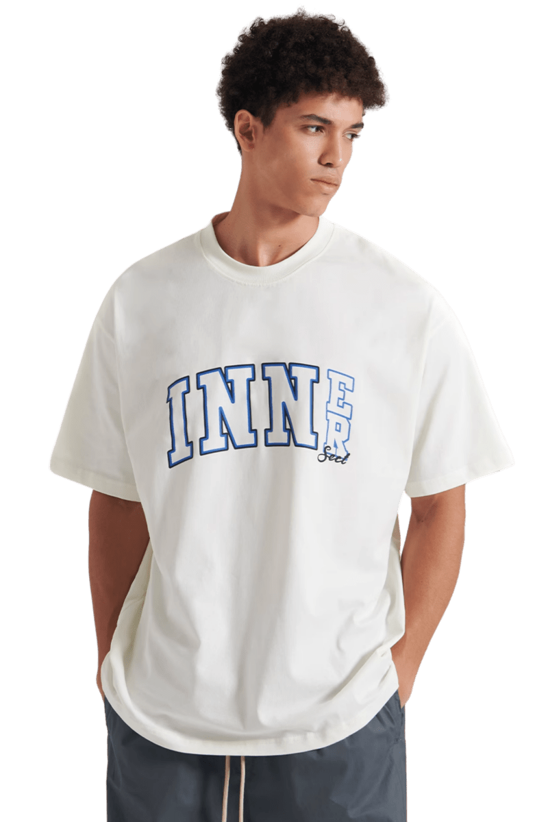 Innersect College Font Tee - ShaLaoBan