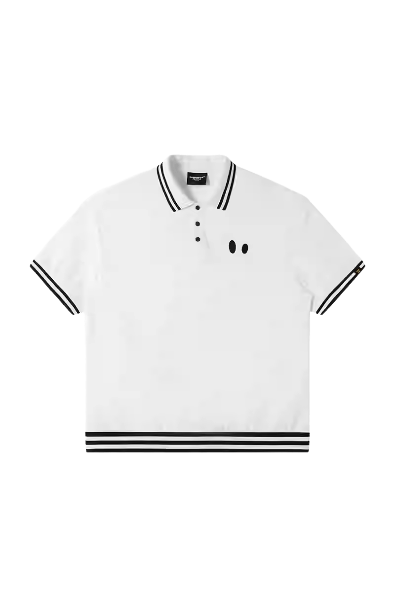 Dangerous People College Style Small Eyes Polo Tee - ShaLaoBan