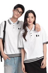 Dangerous People College Style Small Eyes Polo Tee - ShaLaoBan