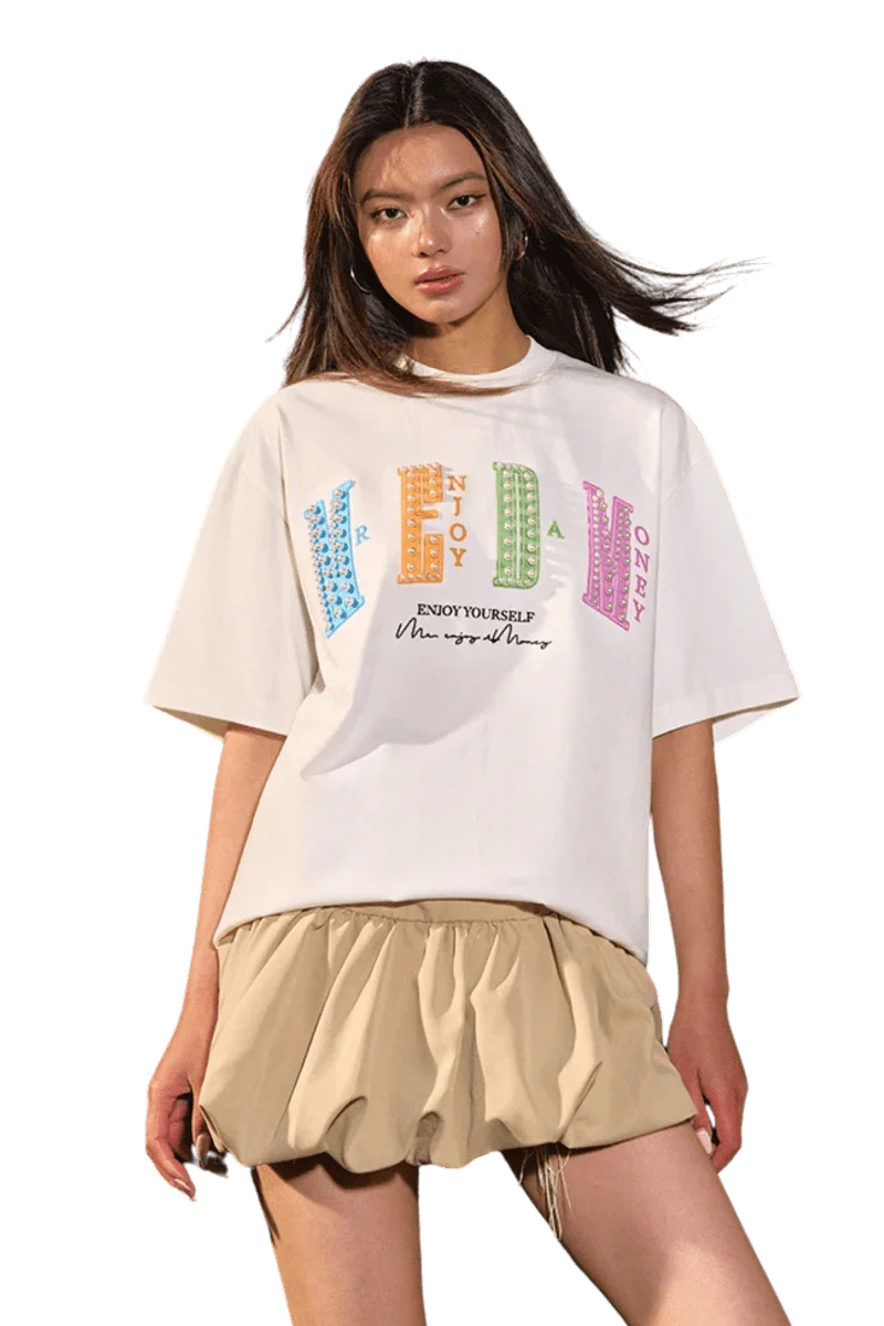 MEDM SS25 Colorful Pearl Stone Tee