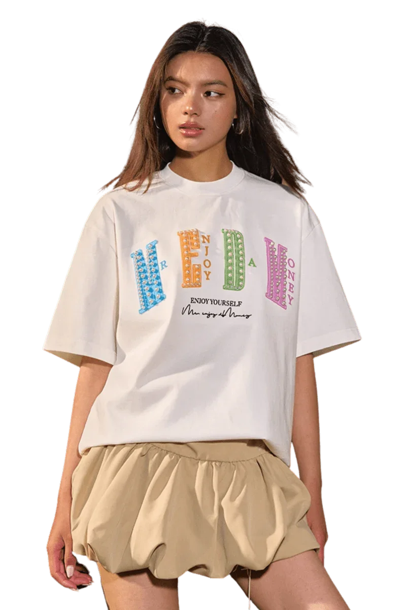 MEDM SS25 Colorful Pearl Stone Tee