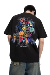 Dangerous People Colour Pencil Scribble Tee