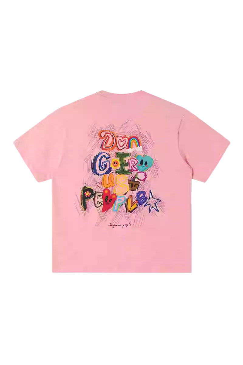 Dangerous People Colour Pencil Scribble Tee