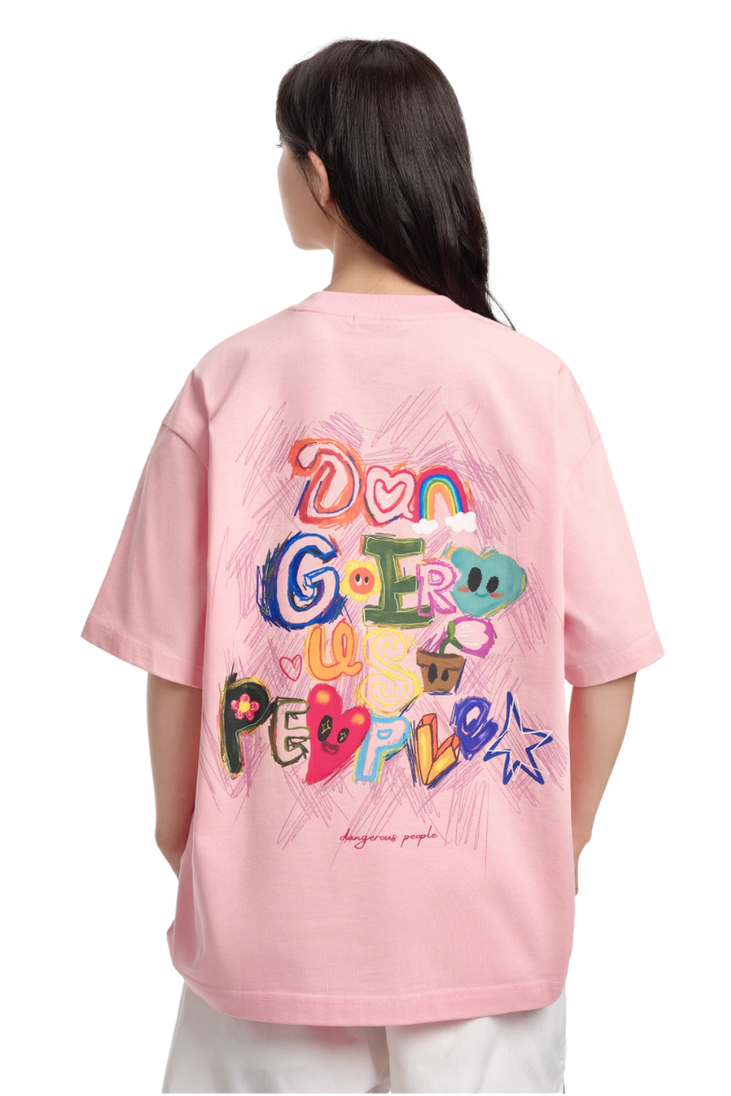 Dangerous People Colour Pencil Scribble Tee