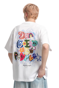Dangerous People Colour Pencil Scribble Tee