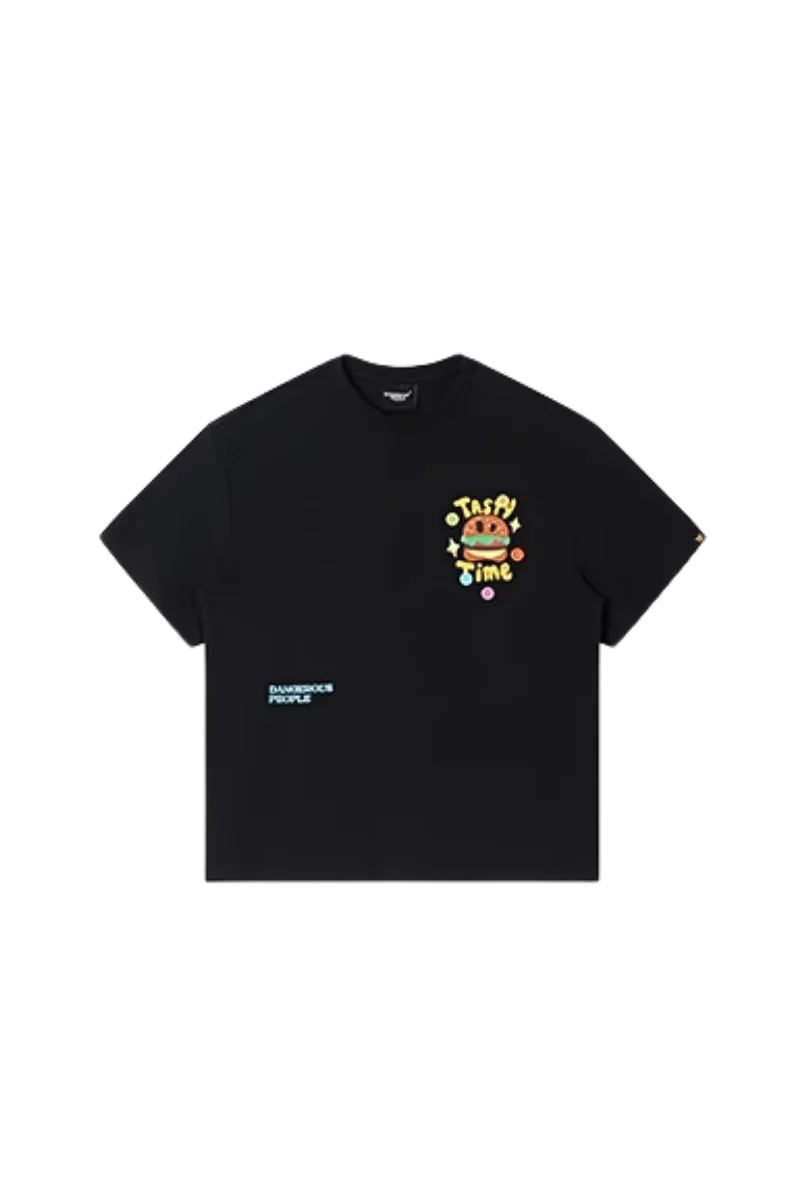 Dangerous People Colourful Button Hamburger Tee