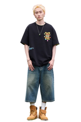 Dangerous People Colourful Button Hamburger Tee