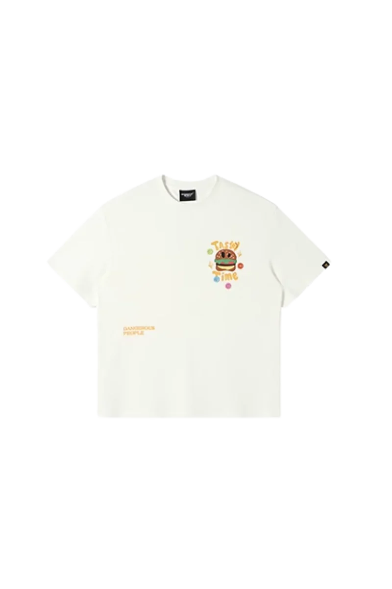 Dangerous People Colourful Button Hamburger Tee