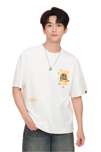 Dangerous People Colourful Button Hamburger Tee
