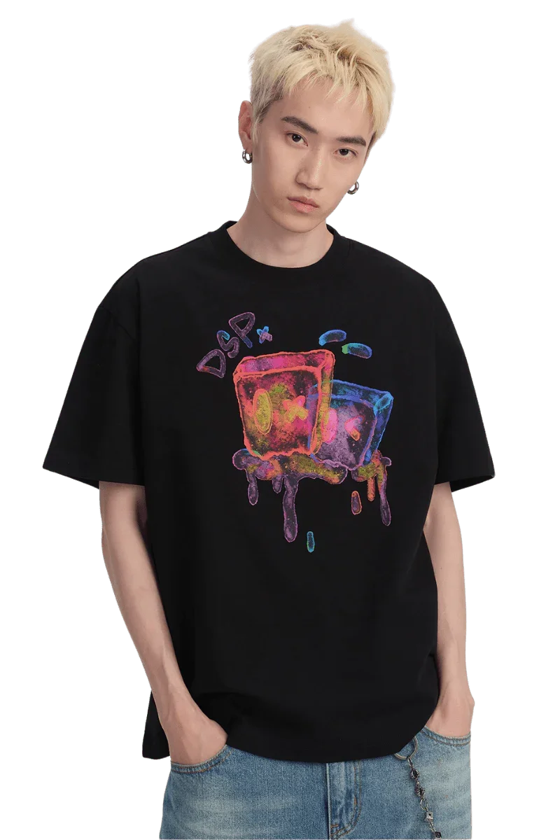 Dangerous People Colourful Ice Print Tee
(Sorona Material) - ShaLaoBan